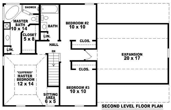 European Floor Plan - Upper Floor Plan #81-1364