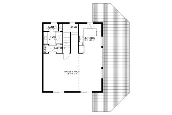 Dream House Plan - Cabin Floor Plan - Main Floor Plan #1060-463