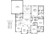 European Style House Plan - 3 Beds 2.5 Baths 2157 Sq/Ft Plan #69-181 