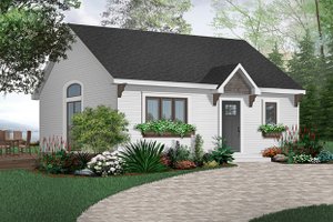 Cottage Exterior - Front Elevation Plan #23-113
