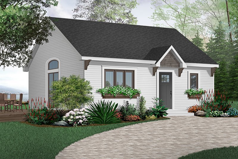 House Plan Design - Cottage Exterior - Front Elevation Plan #23-113