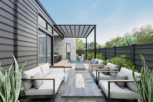 Exterior - Outdoor Living for Modern House Plan #1087-2 - 3 bed, 2.5 bath