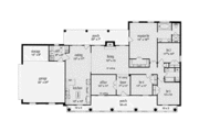 Southern Style House Plan - 4 Beds 2 Baths 2070 Sq/Ft Plan #36-432 