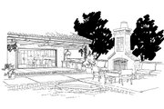 Adobe / Southwestern Style House Plan - 3 Beds 3.5 Baths 2090 Sq/Ft Plan #942-48 