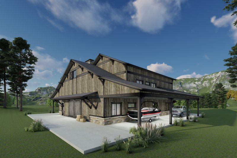 Dream House Plan - Exterior - Other Elevation 2 for Country House Plan #1069-32 - 4 bed, 3 bath