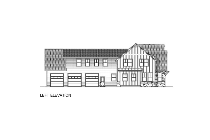 House Blueprint - Exterior - Other Elevation 3 for Craftsman House Plan #1084-3 - 3 bed, 3.5 bath