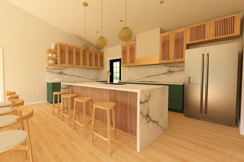 House Plan Design - Interior - Kitchen for Farmhouse House Plan #126-271 - 3 bed, 2 bath