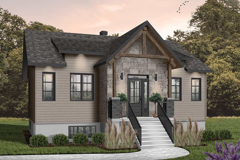 House Design - Exterior - Front Elevation 5 for Farmhouse House Plan #23-2716 - 2 bed, 1 bath