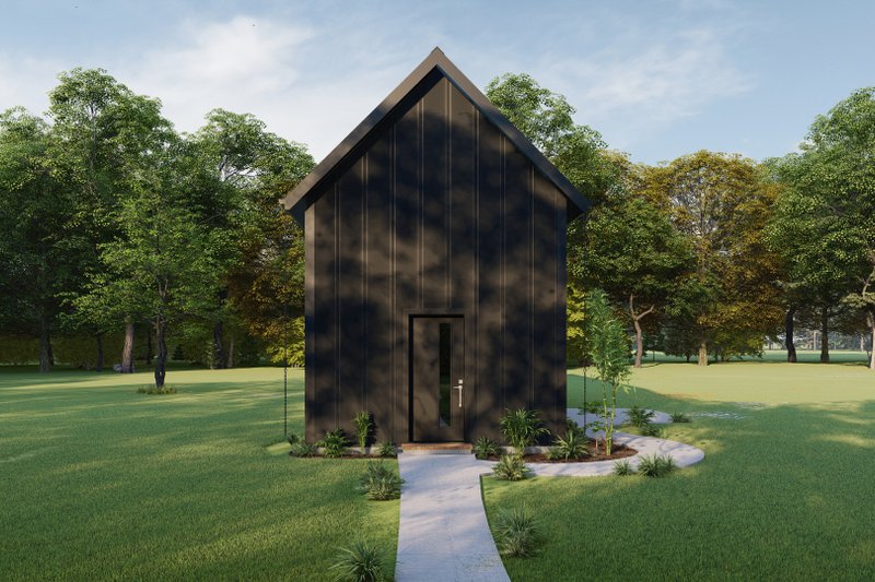 Architectural House Design - Exterior - Rear Elevation for Contemporary House Plan #1092-11 - 1 bed, 1 bath