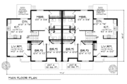 Traditional Style House Plan - 3 Beds 2.5 Baths 3334 Sq/Ft Plan #70-743 