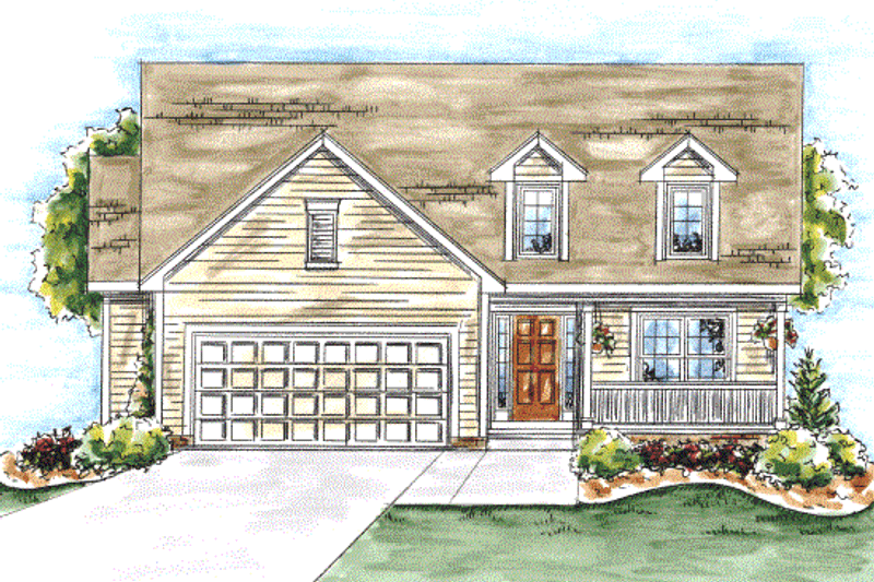Dream House Plan - Exterior - Other Elevation for Traditional House Plan #20-1600 - 2 bed, 2 bath