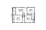 Southern Style House Plan - 4 Beds 3.5 Baths 2888 Sq/Ft Plan #45-157 