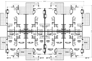 Floor Plan - Main Floor for Craftsman House Plan #320-308 - 1 bed, 2 bath