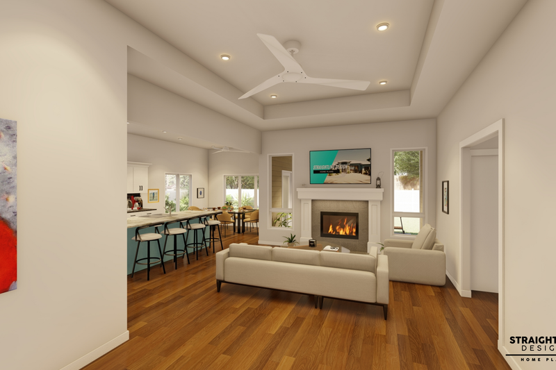 Architectural House Design - Interior - Other for Ranch House Plan #1122-13 - 2 bed, 2 bath