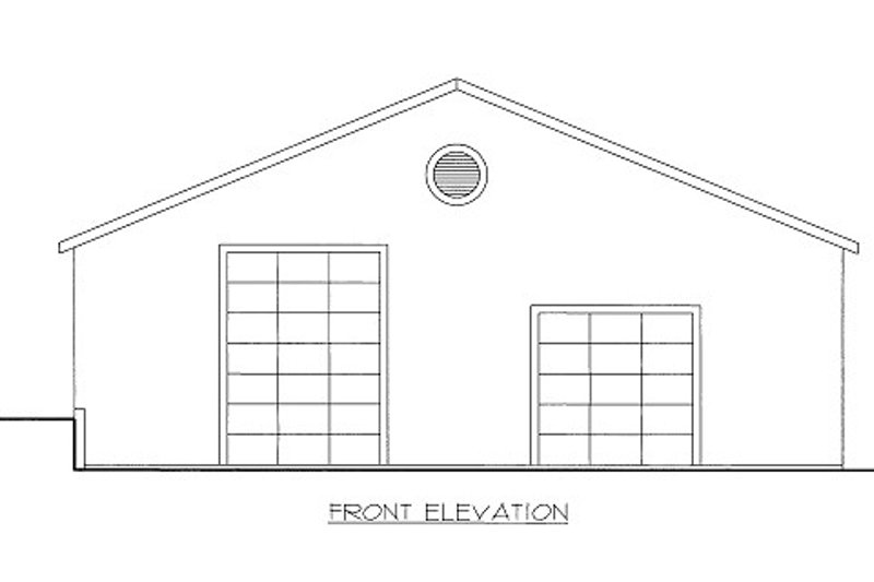 House Blueprint - Traditional Exterior - Front Elevation Plan #117-656