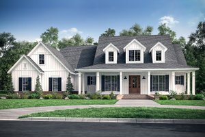 Home Plan - Farmhouse Exterior - Front Elevation Plan #430-175