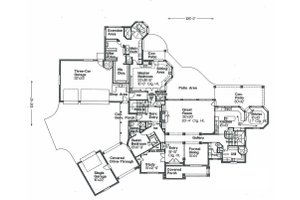Floor Plan - Main Floor for European House Plan #310-670 - 5 bed, 5 bath