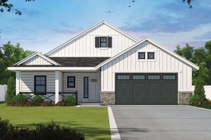 Farmhouse Exterior - Front Elevation Plan #20-2548