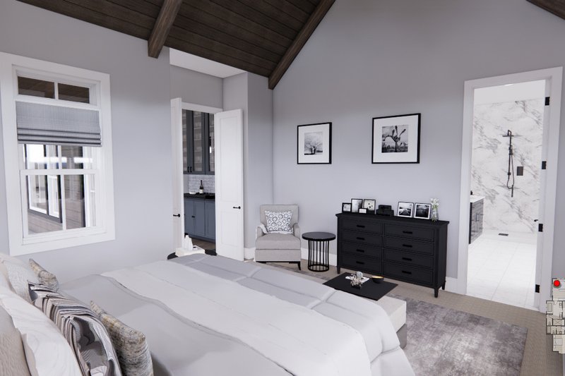 Architectural House Design - Interior - Master Bedroom 1 for Farmhouse House Plan #51-1232 - 3 bed, 2.5 bath