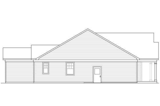 Exterior - Other Elevation for Cottage House Plan #124-1063 - 3 bed, 2 bath
