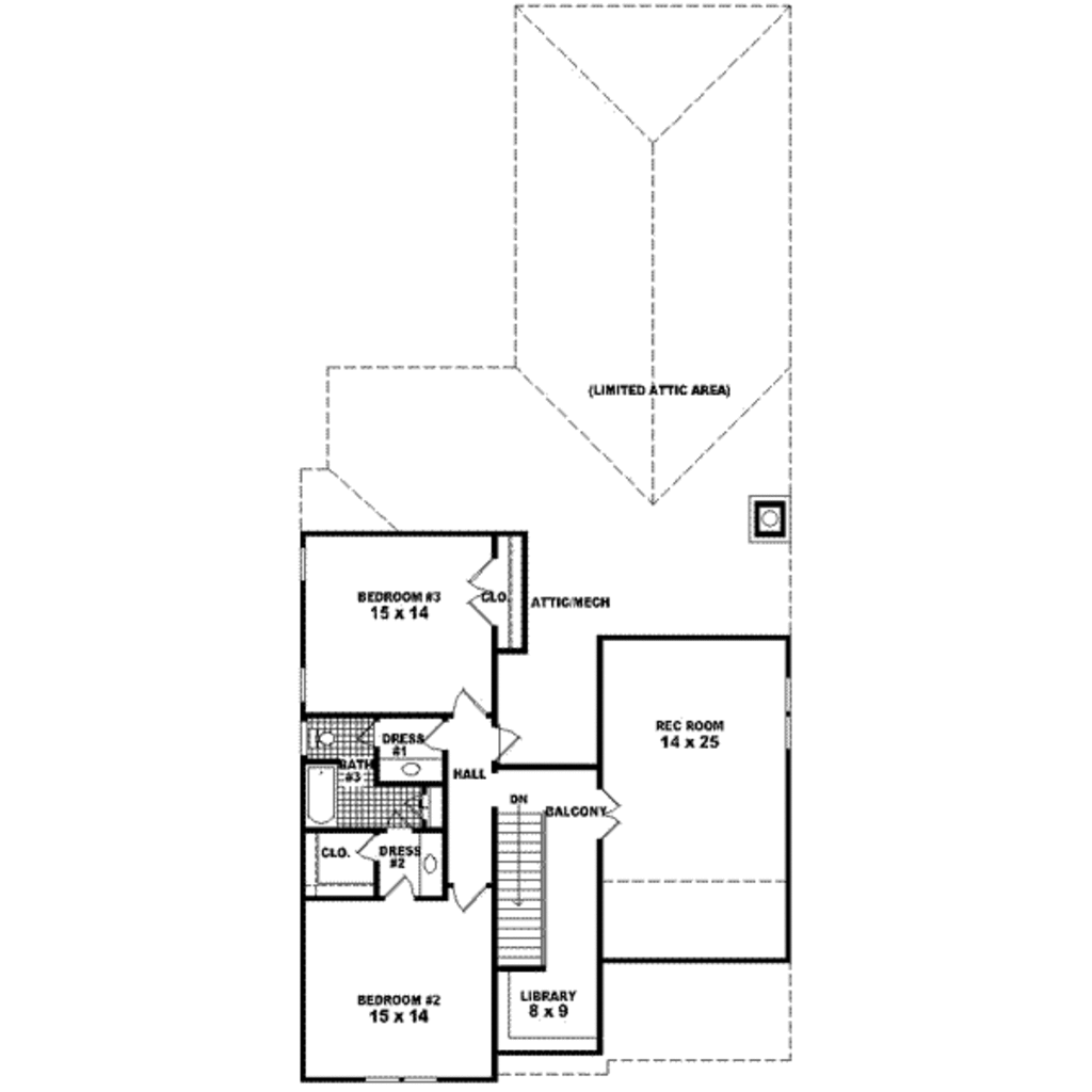 Tudor Style House Plan - 3 Beds 3 Baths 2921 Sq/Ft Plan #81-424 ...