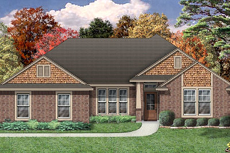 House Plan Design - Bungalow Exterior - Front Elevation Plan #84-477