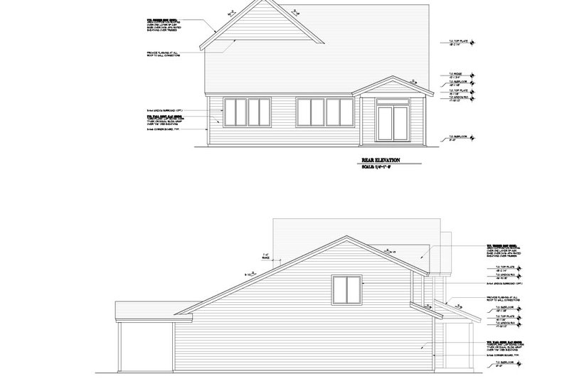 Architectural House Design - Exterior - Other Elevation 1 for Craftsman House Plan #53-699 - 5 bed, 2.5 bath