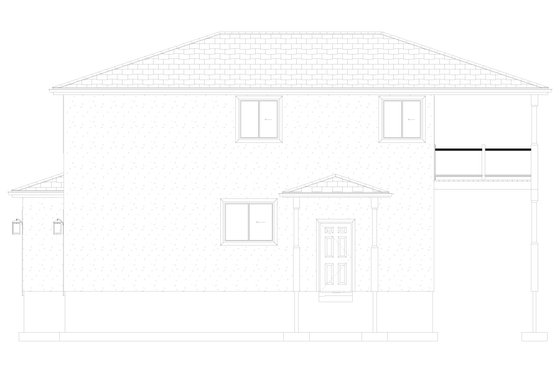 Exterior - Other Elevation 2 for Craftsman House Plan #1060-327 - 2 bed, 2 bath