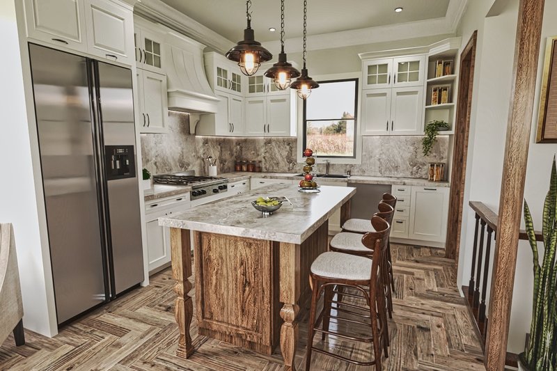 House Blueprint - Interior - Kitchen for Cottage House Plan #54-596 - 3 bed, 2 bath