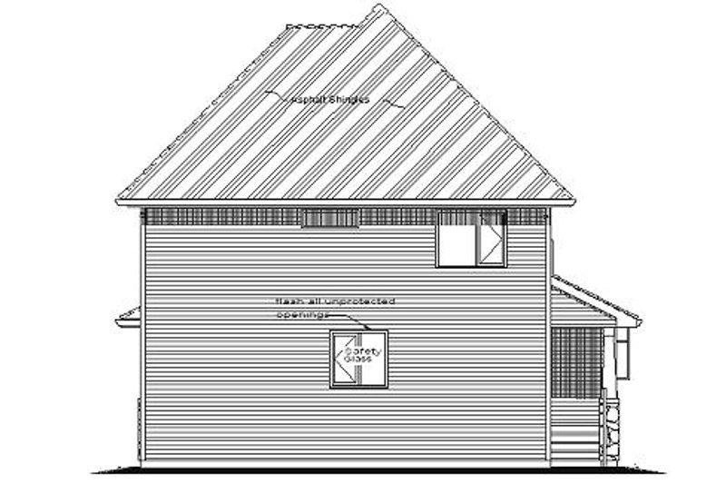 House Plan Design - Exterior - Rear Elevation for Country House Plan #18-291 - 4 bed, 3 bath