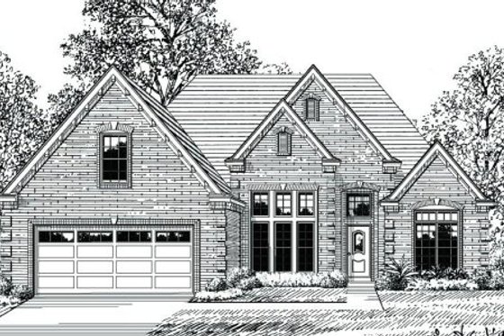 Exterior - Front Elevation for Traditional House Plan #424-302 - 3 bed, 2 bath
