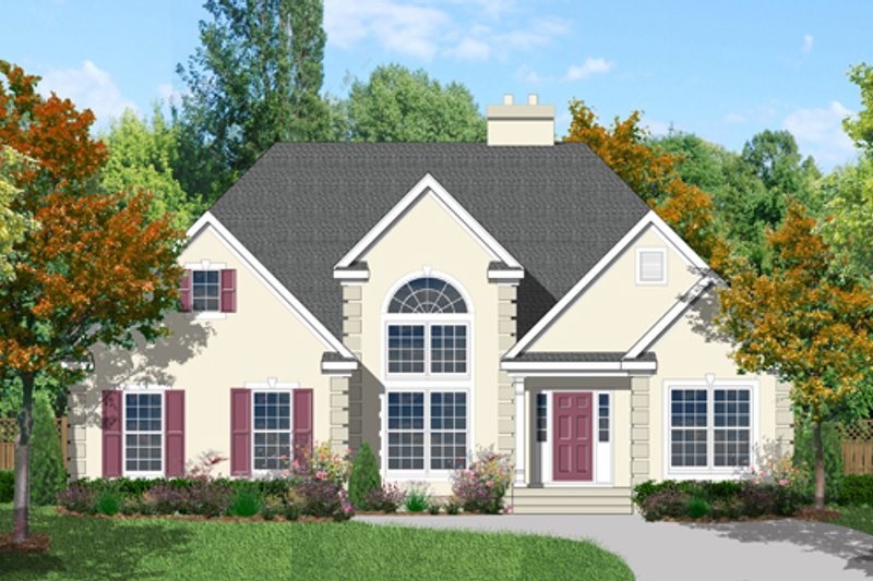 Architectural House Design - Traditional Exterior - Front Elevation Plan #1053-22