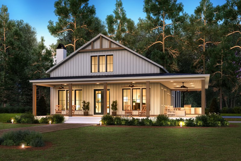 Dream House Plan - Barndominium Exterior - Front Elevation Plan #430-342