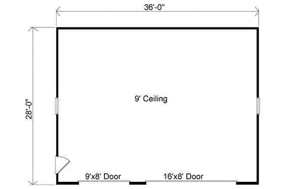Floor Plan - Main Floor for Traditional House Plan #22-454, 0 bath