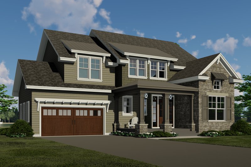 House Plan Design - Traditional Exterior - Front Elevation Plan #51-1201
