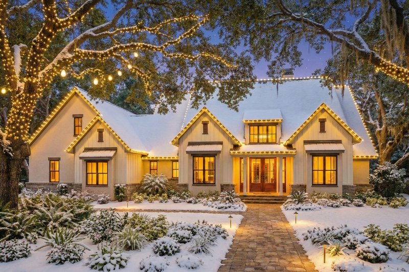 House Design - Exterior - Front Elevation 11 for Farmhouse House Plan #120-297 - 4 bed, 3.5 bath