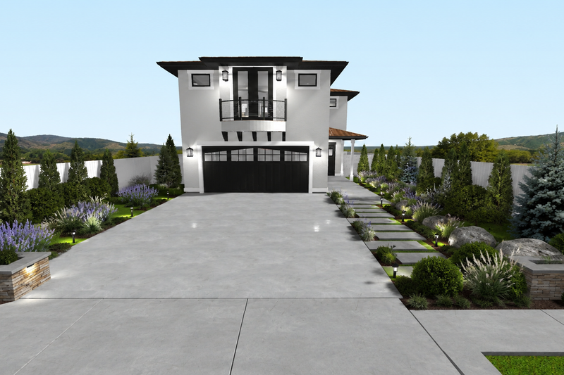Architectural House Design - Exterior - Front Elevation 3 for Mediterranean House Plan #1060-494 - 1 bed, 2 bath