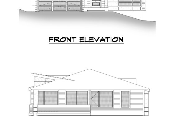Exterior - Other Elevation 3 for Contemporary House Plan #1066-138 - 4 bed, 3 bath