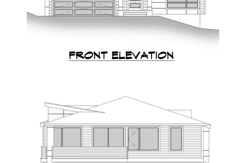 Dream House Plan - Exterior - Other Elevation 3 for Contemporary House Plan #1066-138 - 4 bed, 3 bath