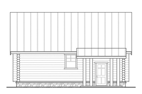 Exterior - Other Elevation 4 for Cabin House Plan #124-260 - 2 bed, 2 bath