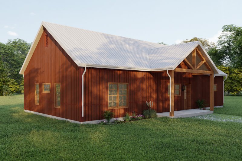 Dream House Plan - Exterior - Other Elevation 6 for Farmhouse House Plan #1092-14 - 3 bed, 2 bath