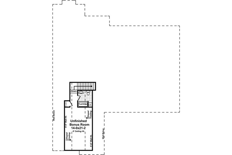 Home Plan - Floor Plan - Upper Floor for Country House Plan #21-378 - 4 bed, 2.5 bath