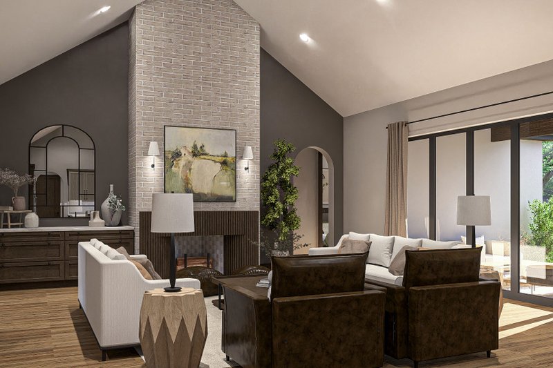 Home Plan - Interior - Family Room 3 for Modern House Plan #455-372 - 3 bed, 2.5 bath