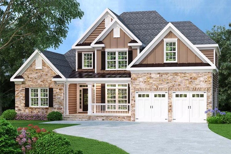 Traditional Style House Plan - 3 Beds 2.5 Baths 2276 Sq/Ft Plan #419-118