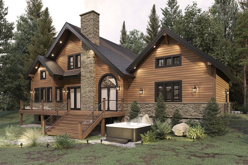 Dream House Plan - Exterior - Rear Elevation for Craftsman House Plan #23-2485 - 3 bed, 2.5 bath