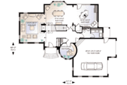 European Style House Plan - 3 Beds 2.5 Baths 2338 Sq/Ft Plan #23-405 