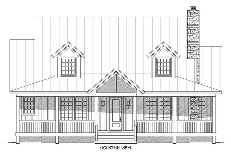 Dream House Plan - Exterior - Front Elevation 3 for Country House Plan #932-13 - 3 bed, 3.5 bath