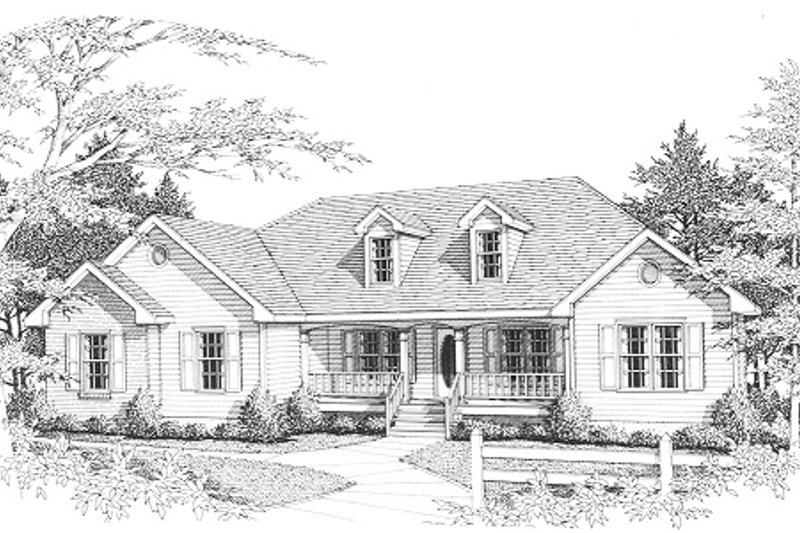 Home Plan - Traditional Exterior - Front Elevation Plan #10-101