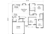 Ranch Style House Plan - 3 Beds 2.5 Baths 1635 Sq/Ft Plan #22-522 