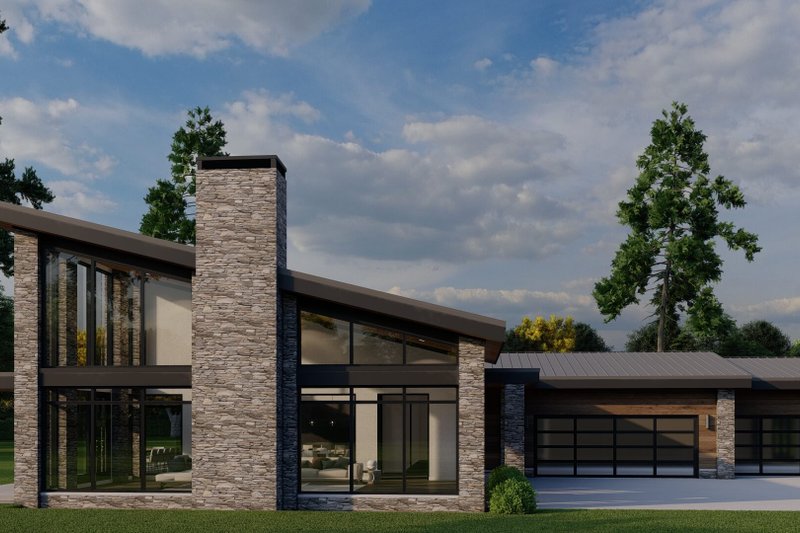 House Design - Exterior - Other Elevation for Modern House Plan #923-413 - 3 bed, 3.5 bath